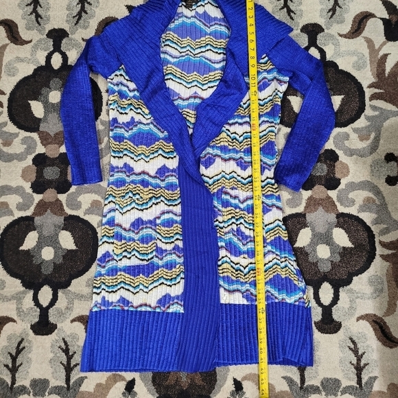 Jerry T Aztec Print Cardigan Women's Sz XL Lightwe - Picture 6 of 10